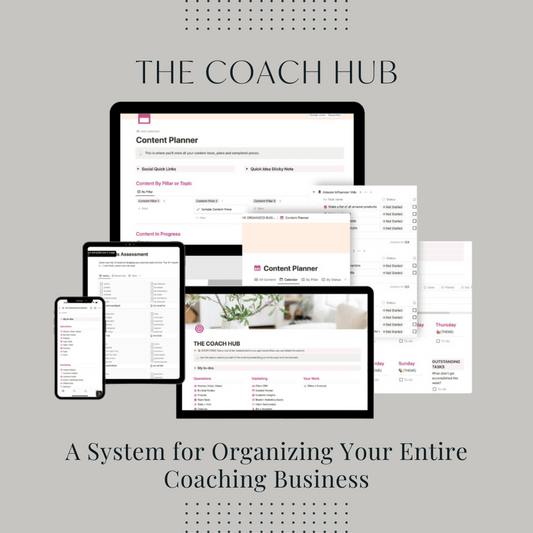 The Coach Hub Template - Organize Your Business